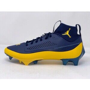 Size 13 Air Jordan Vapor Edge Pro 2 Michigan Wolverines Cleats PE FJ5709-407